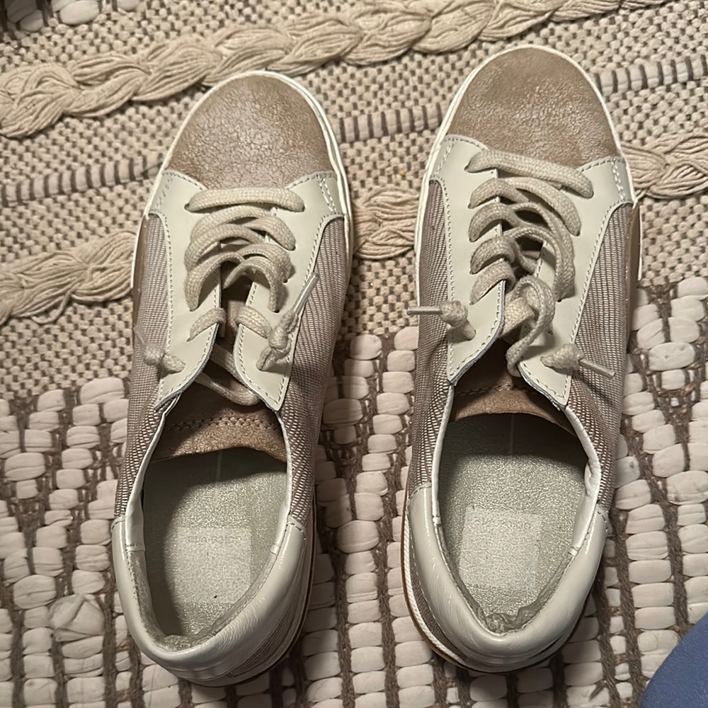 Stylish Beige and White Sneakers